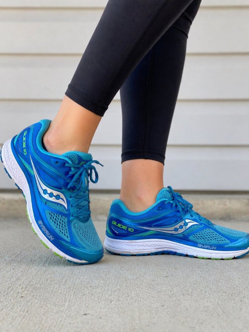 Saucony Guide 10 Women’s 10.5 Blue Running Shoes Stability Cushion Trainers